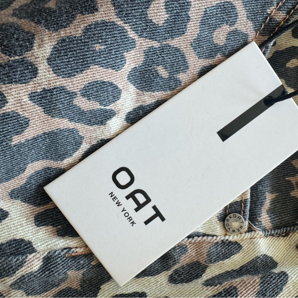 Leopard Print Denim Shorts by OAT NY🔥Get in on the trend🔥 zoom in for details!! - Picture 4 of 12